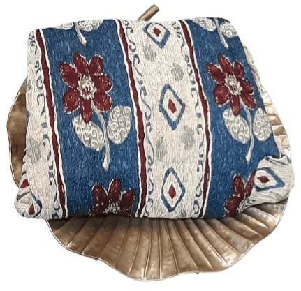 Funda de sillón rayas azul beige. 1 plaza - 4