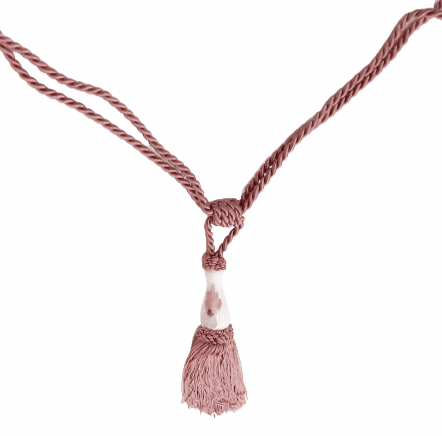 Abrazadera cerámica rosa malva - 3