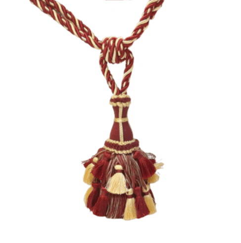 Abrazadera oro granate Imperial