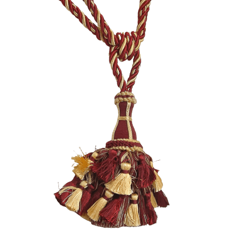 Abrazadera oro granate Imperial - 3