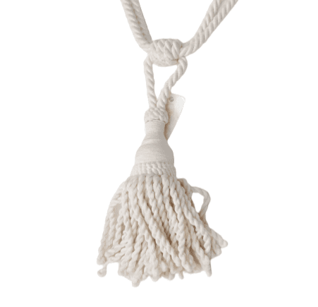 Abrazadera cruda cordón