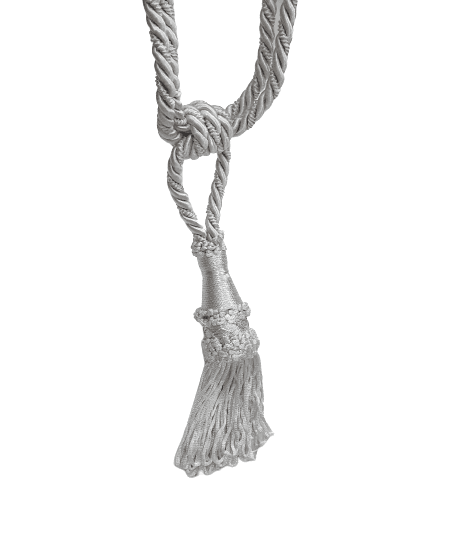 Abrazadera cordón gris plata - 3