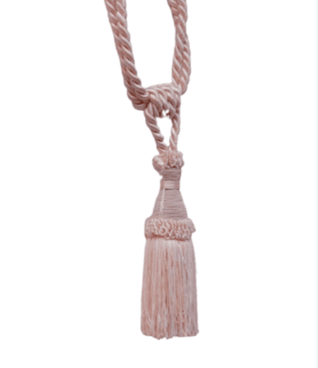 Abrazadera de cortinas rosa salmón