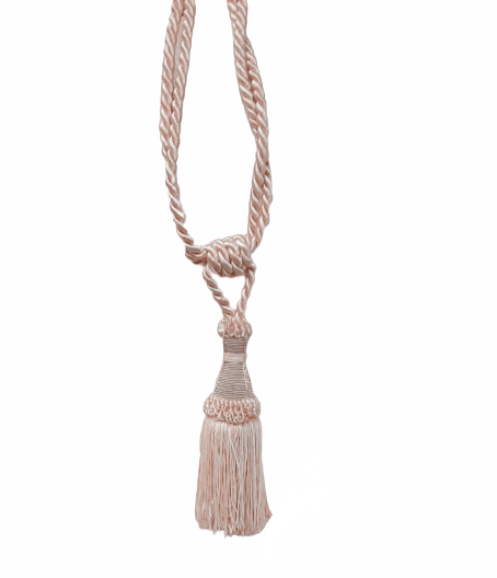 Abrazadera de cortinas rosa salmón - 1