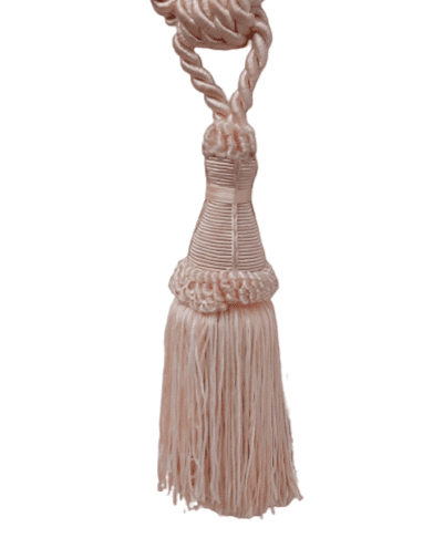 Abrazadera de cortinas rosa salmón - 2