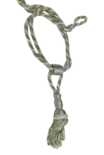 Abrazadera verde y cruda de cortinas - 3