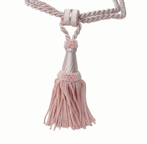 Abrazadera para cortinas seda rosa