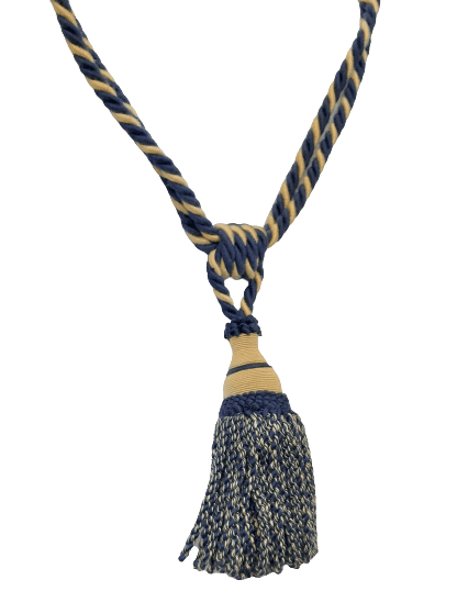 Abrazadera de cortinas borla azul beige - 2