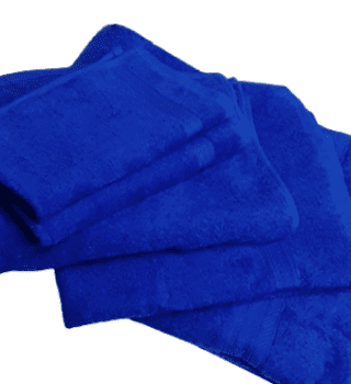 Juego de toallas 5 piezas azulón: Baño + 2 Lavabo + 2 Tocador - 1