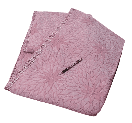 Colcha piqué rosa. 230 x 260 cm. - 1
