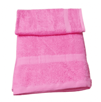 Juego de toallas finas rosa. Ducha + lavabo + tocador - 2