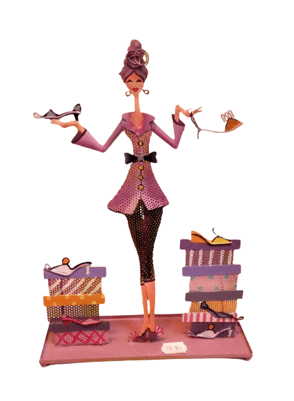 Figura para colgar pendientes y collares