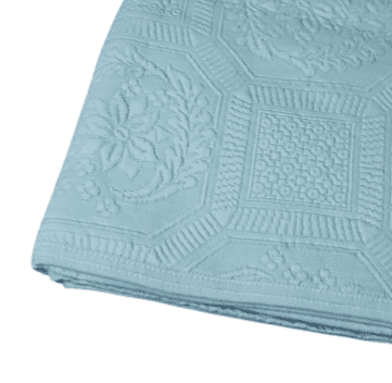 Colcha de piqué verde agua. 240 x 260 - 2