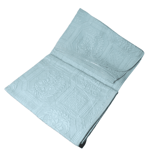 Colcha de piqué verde agua. 240 x 260 - 4