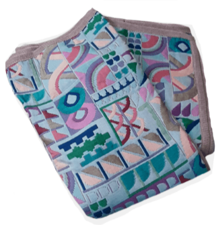 Colcha reversible geométrica. 245 x 270 cm - 4