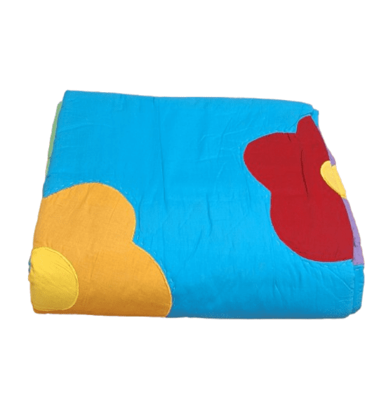 Colcha boutie algodón infantil flores - 4