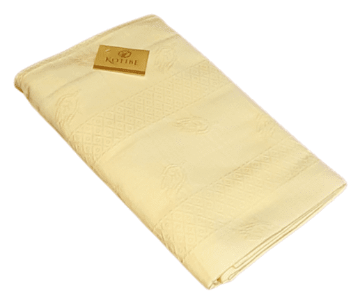 Colcha piqué labrado amarillo. Cama 90