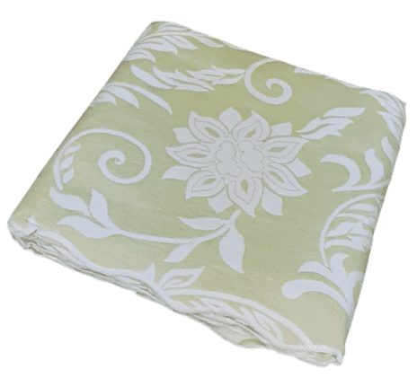 Colcha reversible verde flores. Cama 90 - 1