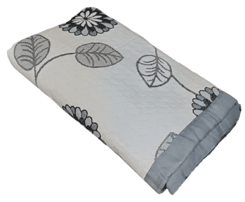 Colcha reversible flores gris. Cama 90 - 5