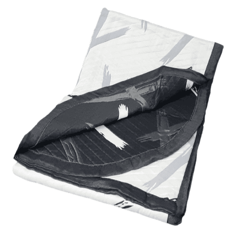 Colcha reversible gris trazas. Cama 90 - 2