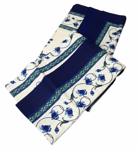 Multiusos beige flores azules. 173 x 260 - 1