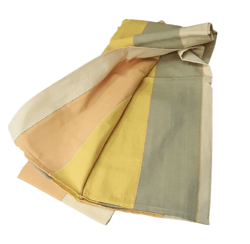 Colchas multiusos rayas amarillas. Cama 90