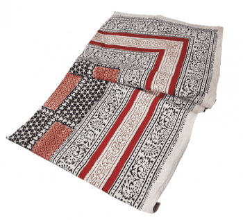 Colcha pañuelo artesanal India negra. 180 x 260 - 3