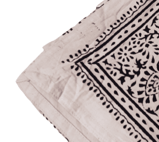 Colcha pañuelo artesanal India negra. 180 x 260 - 6