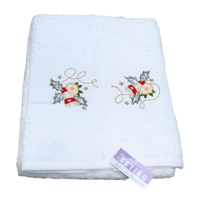 Toalla de Navidad lavabo campanillas