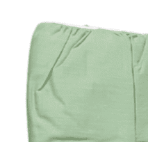 Cubrecanapé fruncido verde: 90, 135 - 2
