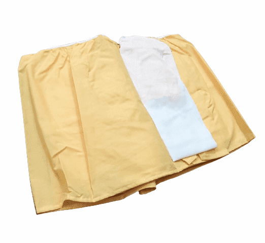 Cubrecanapé fruncido amarillo: 105, 135 - 2