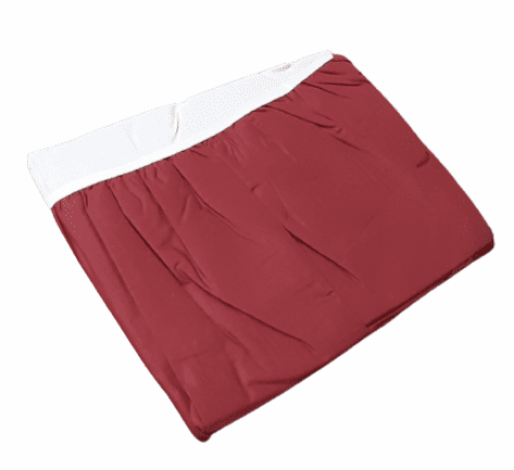 Cubrecanapé fruncido granate 105 - 2