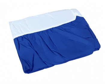 Cubrecanapé fruncido azul 105 - 1