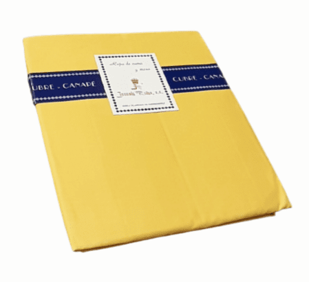 Cubrecanapé fruncido amarillo 90 - 1