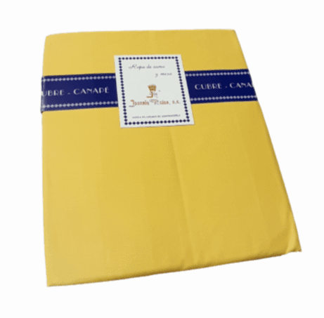 Cubrecanapé fruncido amarillo 90 - 2