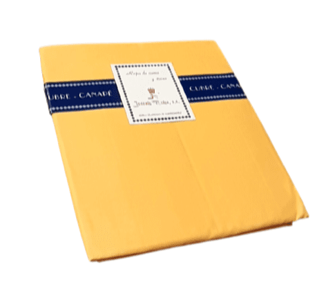 Cubrecanapé fruncido amarillo 150 - 2