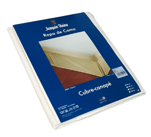 Cubrecanapé beige recto otomán 90 - 2