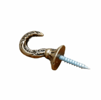 Alzapaño de bronce pequeño 3 centímetros