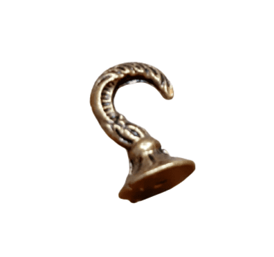 Alzapaño de bronce pequeño 3 centímetros - 1