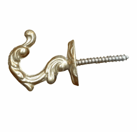 Alzapaño latón barroco oro 4 cm