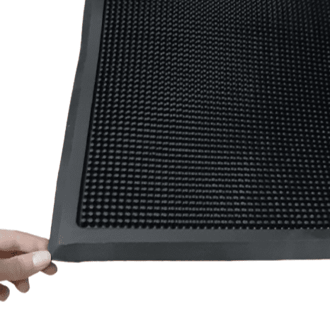 Felpudo goma negro 60 x 80 - 1