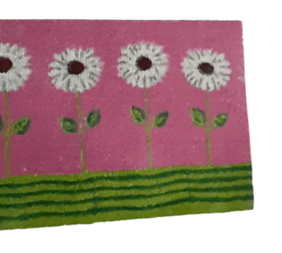 Felpudo grande flores rosa 60 x 80 - 1