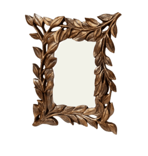 Portafotos hojas doradas