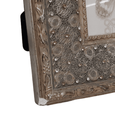 Marco portafotos brillantes dorado - 1