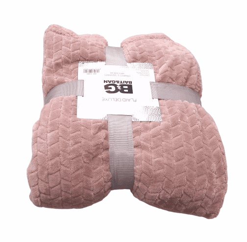 Manta borreguito rosa pastel 125 x 155 - 4