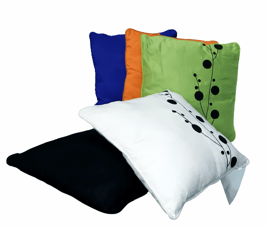 Cojín antelina lunares