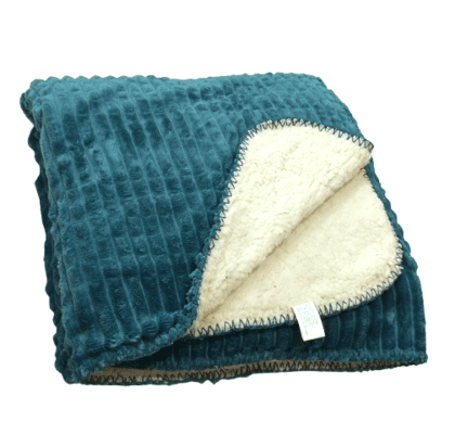 Manta sherpa turquesa 125 x 155 - 1