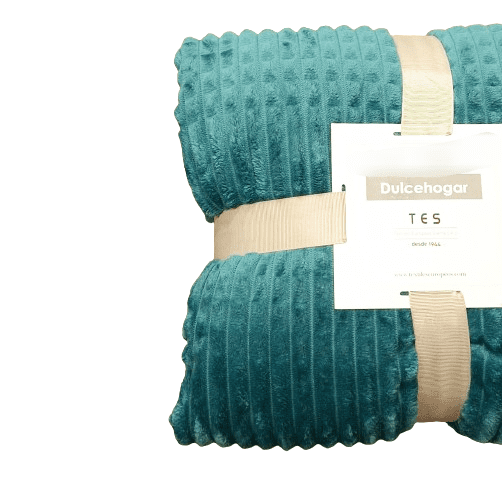 Manta sherpa turquesa 125 x 155 - 1