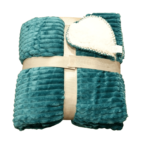 Manta sherpa turquesa 125 x 155 - 2