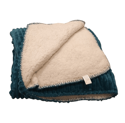 Manta sherpa turquesa 125 x 155 - 4